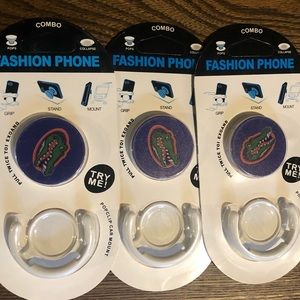 3 Florida Gators cell Phone Grip mounts